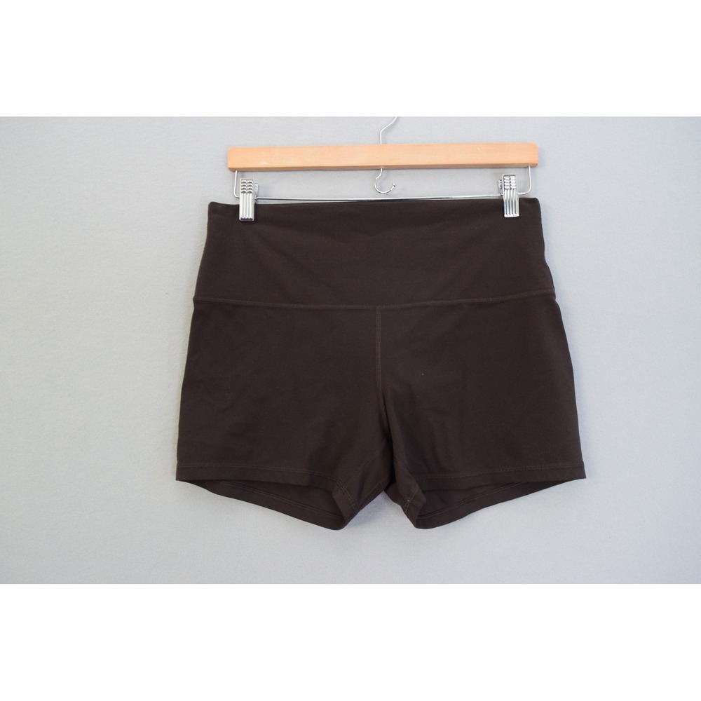 Lululemon Align High Rise Shorts 12 4" Dark Brown Athletic Women Yoga Gym